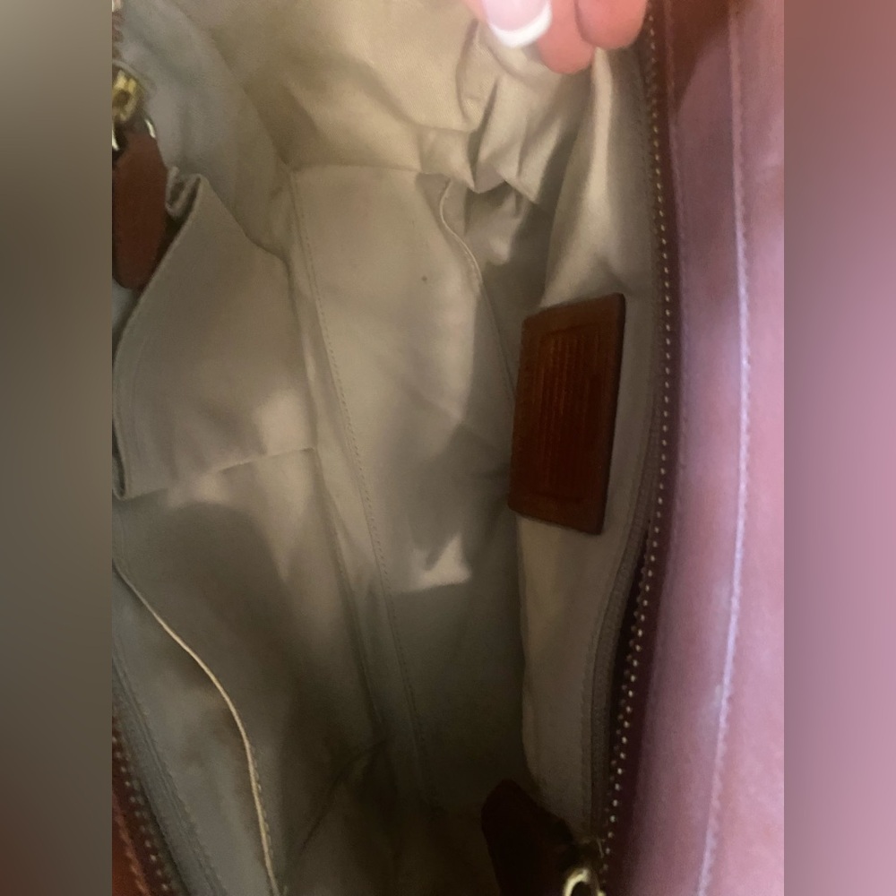 COACH Legacy Cognac Leather Handbag - Picture 7 of 17